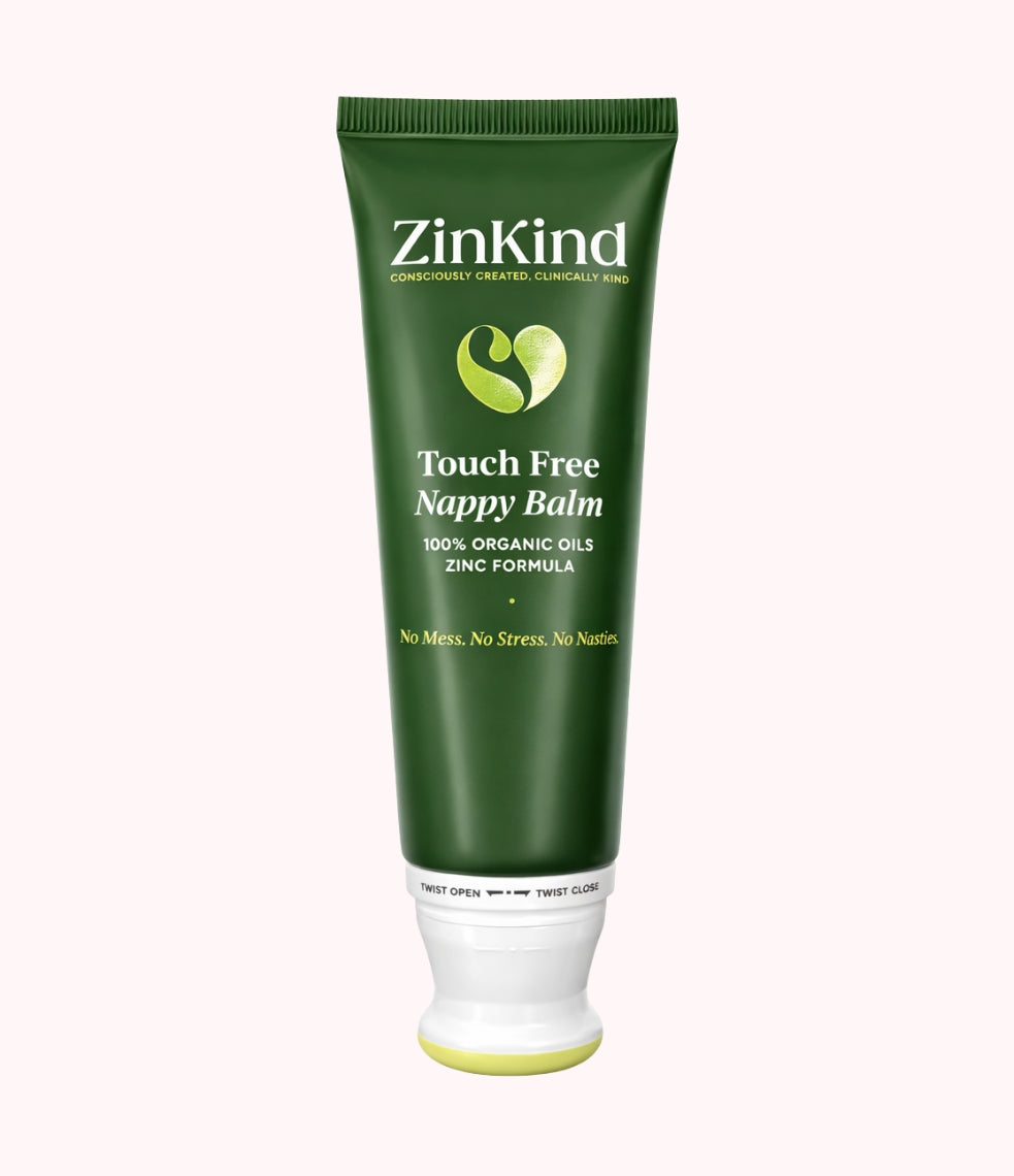 ZinKind Touch Free Organic Nappy Balm 80g | 100% Organic Oils in 25%Zinc